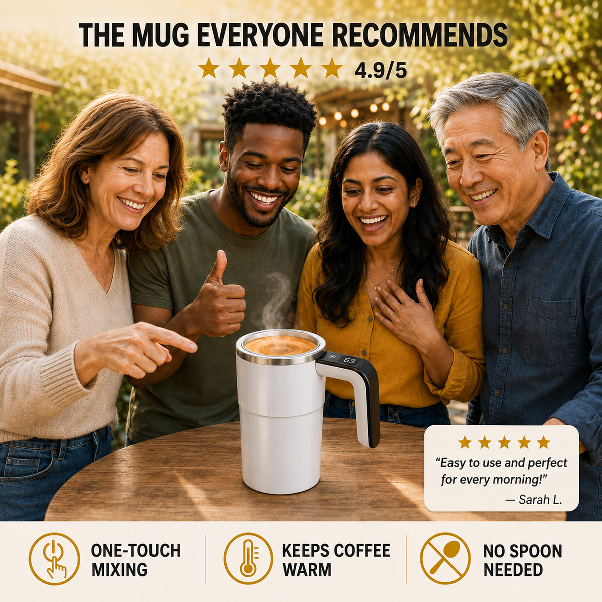 Electric™ Self-Stirring Coffee Mug